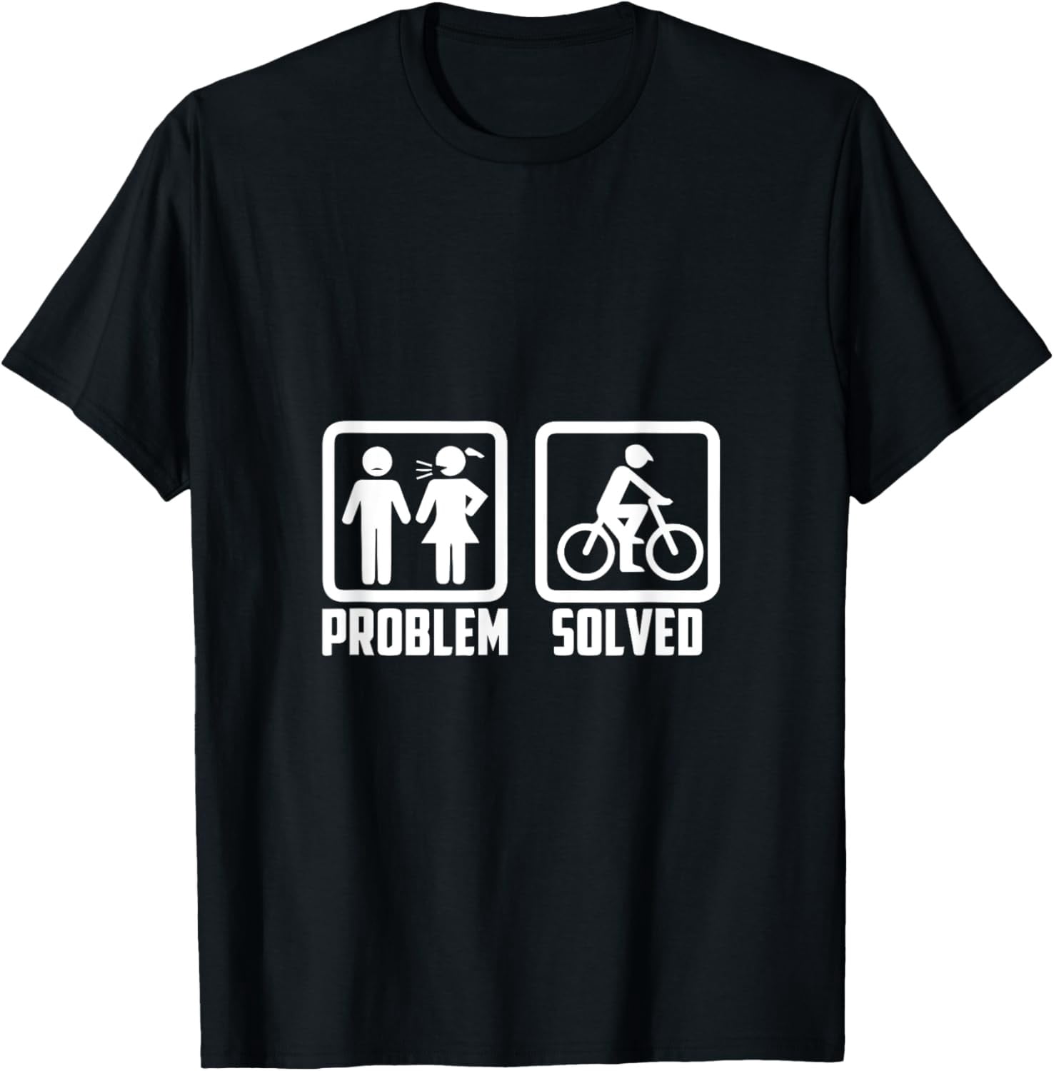 Marriage Bicycle Solution Problem Quote T-Shirt - Walmart.com