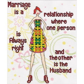 Marriage Counted Cross Stitch Kit-8"X10" 14 Count, Pk 1, Design Works