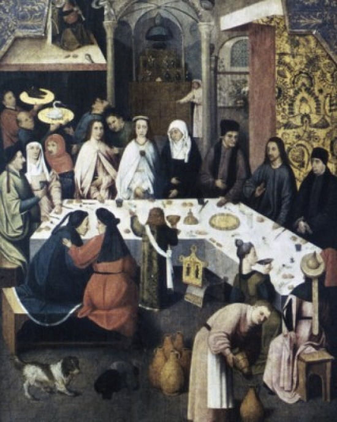 The Marriage Feast at Cana Hieronymus Bosch (ca 1450-1516 Netherlandish) Oil on panel Museum Boijmans Van Beuningen Rotterdam Netherlands Canvas Art - Hieronymus Bosch (18 x 24)
