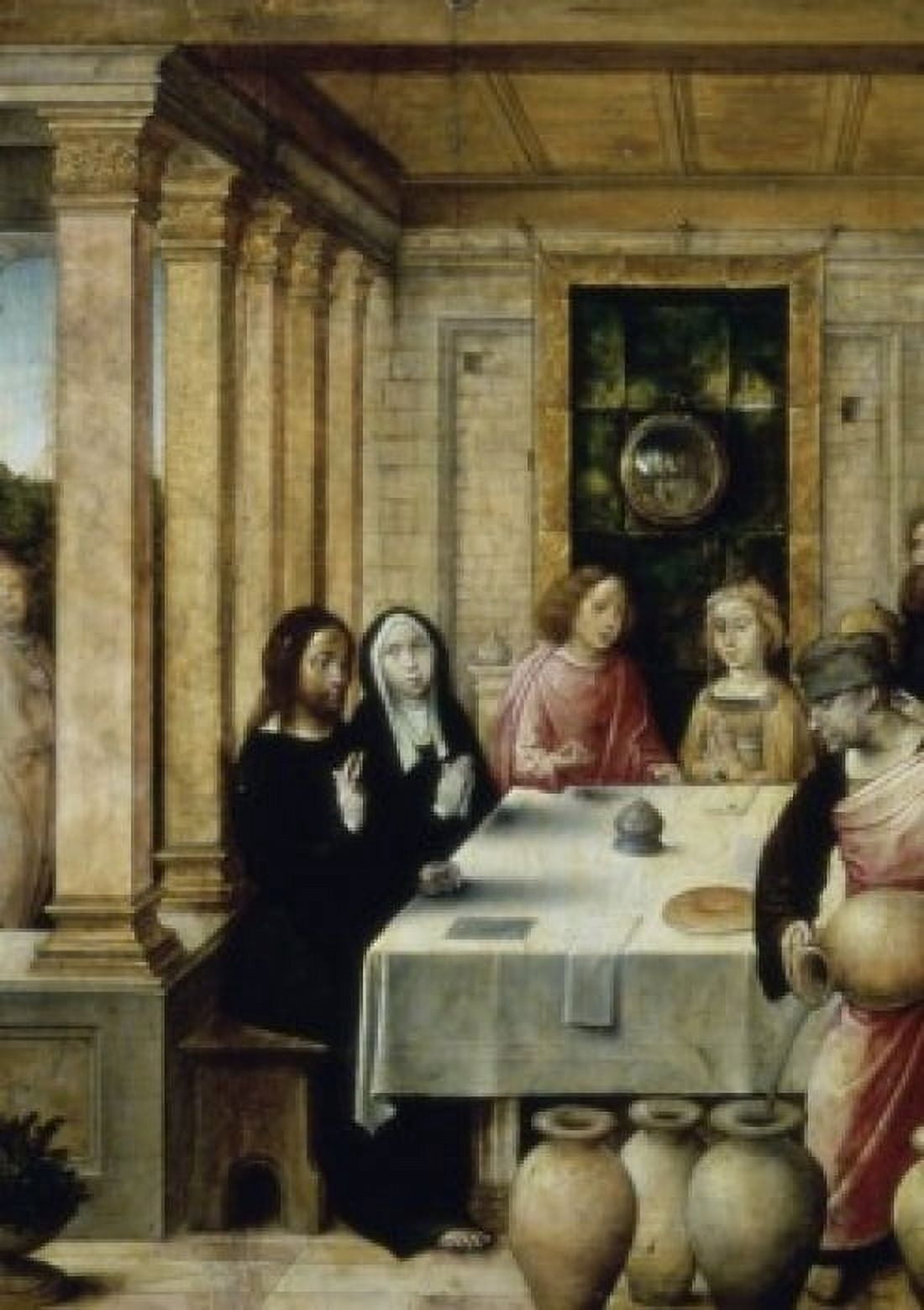 The Marriage Feast at Cana Juan de Flandes (act 1496-1519 Netherlandish) Oil on Wood Panel Metropolitan Museum of Art New York City Canvas Art - Juan de Flandes (24 x 36)
