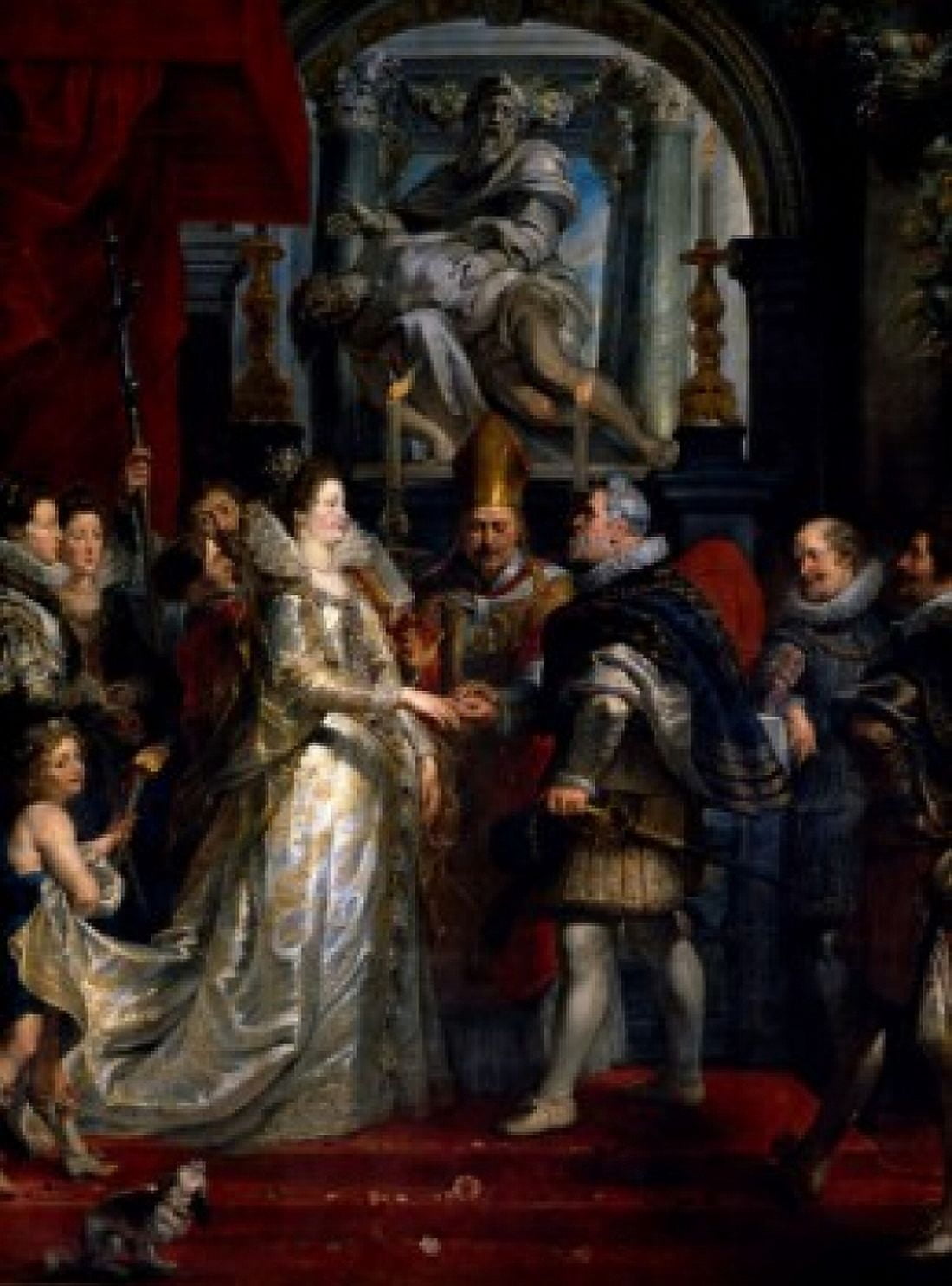 The Marriage in Florence Life of Marie de Medici Queen of France by Peter Paul Rubens 1622 (1577-1640) France Paris Musee du Louvre Canvas Art - Marie de Medici (18 x 24)