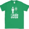 thumbnail image 1 of Marriage Game Over T-Shirt Funny Bachelor Party Groom Humor Tee - Green, S, 1 of 1