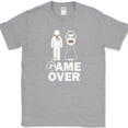 thumbnail image 1 of Marriage Game Over T-Shirt Funny Bachelor Party Groom Humor Tee - Heather Grey, 5XL, 1 of 1