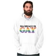 thumbnail image 1 of Marriage Is Gay LGBTQ Rights Pride Unisex Plus Fleece Graphic Hoodie Brisco Brands 5X, 1 of 5
