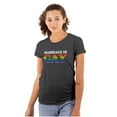 thumbnail image 1 of Marriage Is Gay LGBTQ Rights Pride Womens Slim Fit Graphic Tee Brisco Brands L, 1 of 4