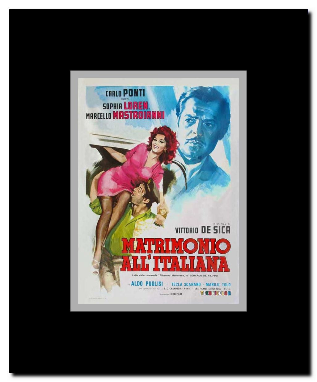 Marriage Italian-Style Framed Movie Poster