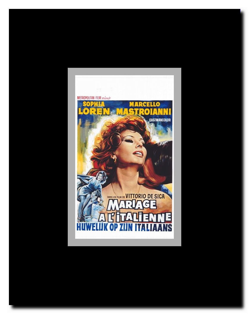Marriage - Italian Style Framed Movie Poster