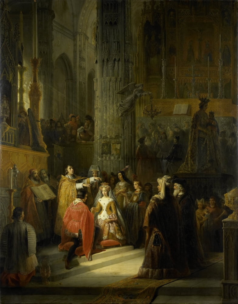 Marriage Of Jacqueline Canvas Art - (18 x 24)