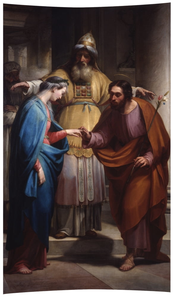 Marriage Of The Virgin Canvas Art - (24 x 36)