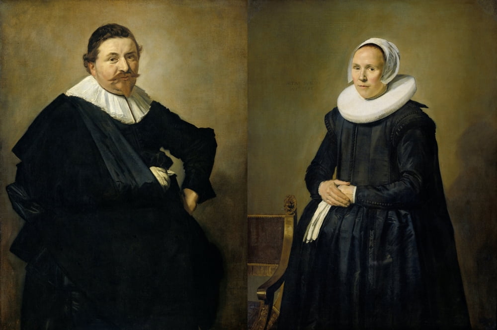 Marriage Portraits Of Lucas De Clercq Canvas Art - (24 x 18)