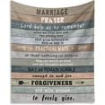 thumbnail image 1 of Marriage Prayer Gifts Blanket Wedding Anniversary Engagement Gifts for Couples Newly Engaged Unique Christian Decor Throw Blanket Religious Present for Women Men for Valentines, Birthday 60"X50", 1 of 5
