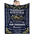 thumbnail image 1 of Marriage Prayer - Wedding Gifts for Couples 2024, Bridal Shower Gift for Bride to Be, Wedding Gifts for Newlyweds, Anniversary/Wedding/Engagement Gifts for Couple, 50"x60", 1 of 6