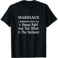 thumbnail image 1 of Marriage Sayings Funny Jokes Humor Spouse Partner Wife Gift T-Shirt, 1 of 4