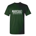 thumbnail image 1 of Marriage When Dating Goes Too Far Christmas Apparel Adult Humor Novelty Sarcastic Premium Tshirt Xmas Holiday Anniversary Gift Hilarious Funny Saying Graphic Tees, 1 of 5