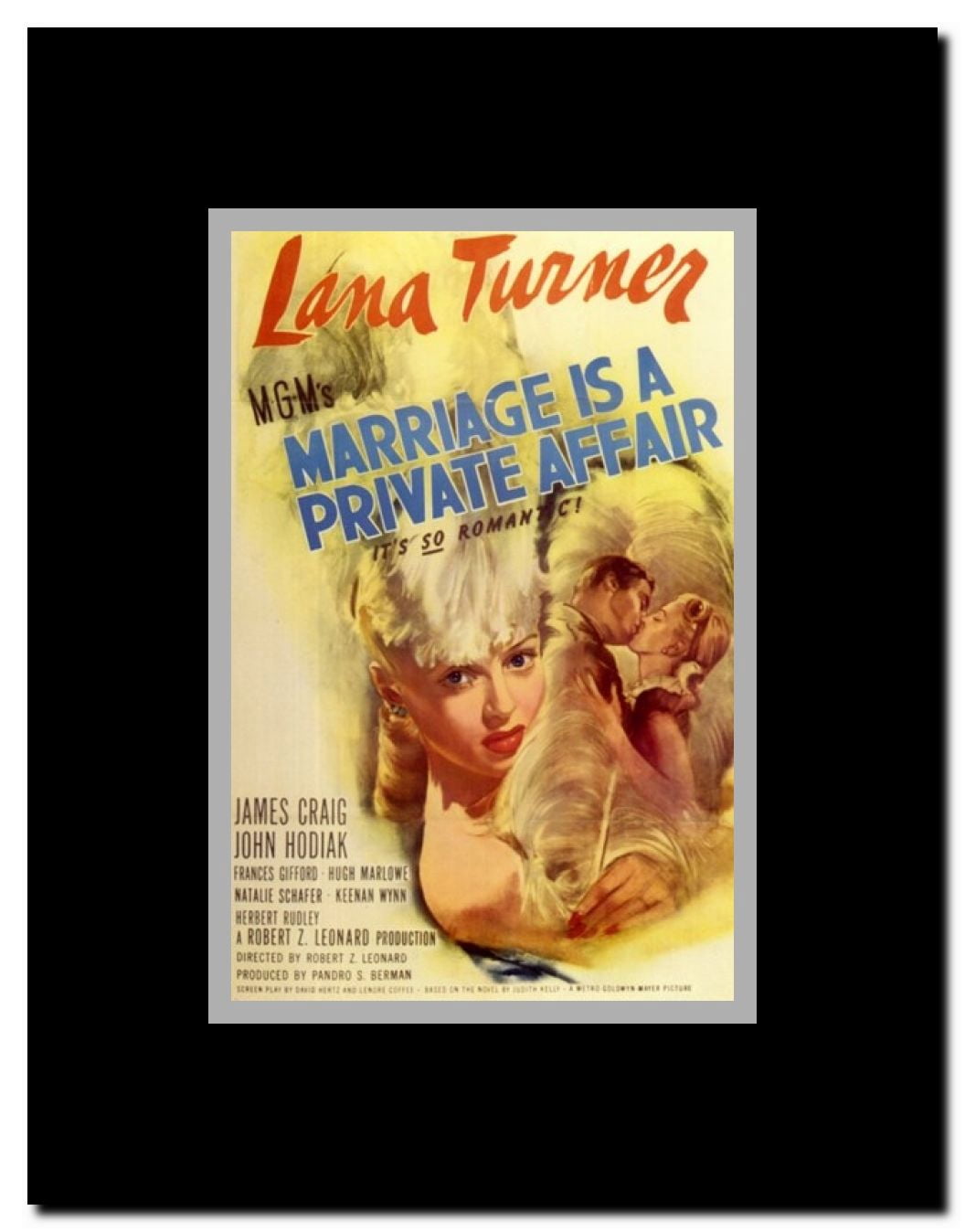 Marriage is a Private Affair Framed Movie Poster
