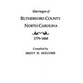 thumbnail image 1 of Marriages of Rutherford County, North Carolina, 1779-1868 (Paperback), 1 of 1