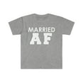 thumbnail image 1 of Married AF Unisex T-shirt S-3XL Funny Anniversary Gift Marriage, 1 of 2