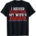 thumbnail image 1 of Married Couple Wedding Anniversary Funny Marriage T-ShirtMen's and women's gift, black and white T-shirt, size: Extra large S-4XL, 1 of 4