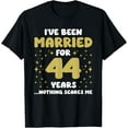 thumbnail image 1 of Married For 44 Years 44th Husband Wife Anniversary T-Shirt, 1 of 3