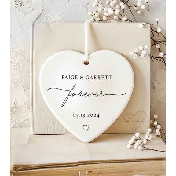 Married Ornament 2025 - Custom Forever Ornament with Names & Date