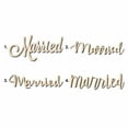 thumbnail image 1 of Married Sign Unfinished Wood Cutout Home Decor DIY Option 1- 30" Wide / 1/2", 1 of 3