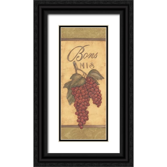 Marrott, Stephanie 10x18 Black Ornate Wood Framed with Double Matting Museum Art Print Titled - Bon Amis