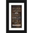 thumbnail image 1 of Marrott, Stephanie 10x18 Black Ornate Wood Framed with Double Matting Museum Art Print Titled - Relax Rules II, 1 of 4