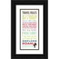 thumbnail image 1 of Marrott, Stephanie 10x18 Black Ornate Wood Framed with Double Matting Museum Art Print Titled - Travel Rules III, 1 of 4