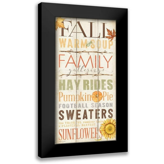 Marrott, Stephanie 11x18 Black Modern Framed Museum Art Print Titled - Fall