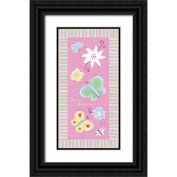 Marrott, Stephanie 11x18 Black Ornate Wood Framed with Double Matting Museum Art Print Titled - Imagine and Discover