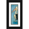 thumbnail image 1 of Marrott, Stephanie 11x24 Black Ornate Wood Framed with Double Matting Museum Art Print Titled - Pelican, 1 of 4