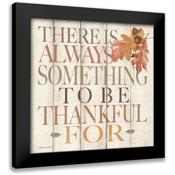 Marrott, Stephanie 12x12 Black Modern Framed Museum Art Print Titled - Always Something