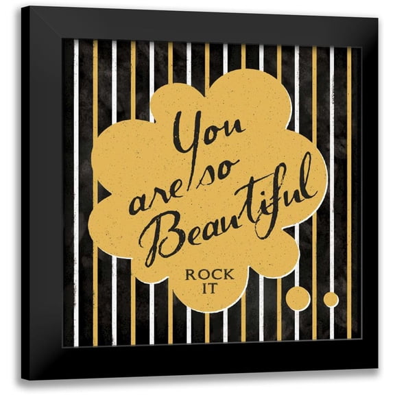 Marrott, Stephanie 12x12 Black Modern Framed Museum Art Print Titled - Beautiful