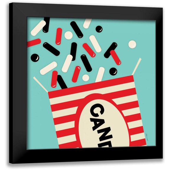 Marrott, Stephanie 12x12 Black Modern Framed Museum Art Print Titled - Candy