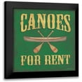 thumbnail image 1 of Marrott, Stephanie 12x12 Black Modern Framed Museum Art Print Titled - Canoes For Rent, 1 of 5