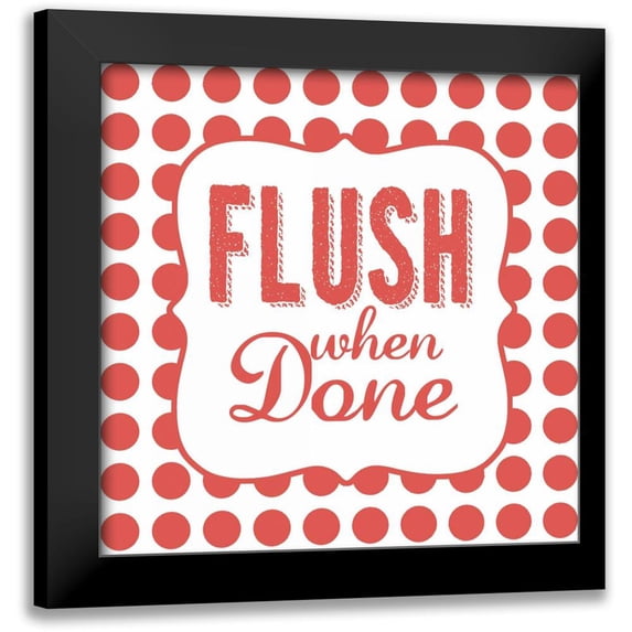 Marrott, Stephanie 12x12 Black Modern Framed Museum Art Print Titled - Flush