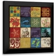 thumbnail image 1 of Marrott, Stephanie 12x12 Black Modern Framed Museum Art Print Titled - Holiday Joy, 1 of 5