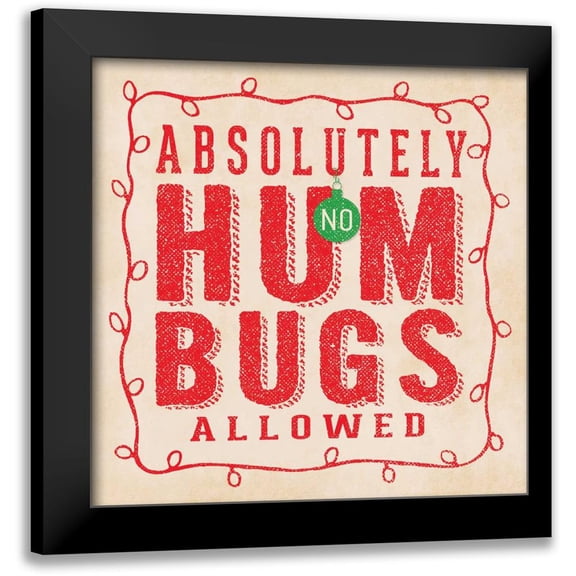 Marrott, Stephanie 12x12 Black Modern Framed Museum Art Print Titled - Hum Bugs