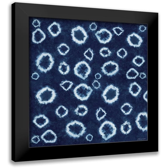 Marrott, Stephanie 12x12 Black Modern Framed Museum Art Print Titled - Indigo III