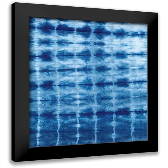 Marrott, Stephanie 12x12 Black Modern Framed Museum Art Print Titled - Indigo Square I
