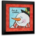 thumbnail image 1 of Marrott, Stephanie 12x12 Black Modern Framed Museum Art Print Titled - Let it Snow I, 1 of 5