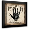 thumbnail image 1 of Marrott, Stephanie 12x12 Black Modern Framed Museum Art Print Titled - Palmistry, 1 of 5
