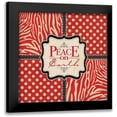 thumbnail image 1 of Marrott, Stephanie 12x12 Black Modern Framed Museum Art Print Titled - Peace on Earth, 1 of 5