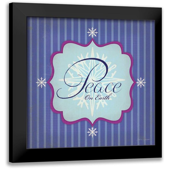Marrott, Stephanie 12x12 Black Modern Framed Museum Art Print Titled - Peace