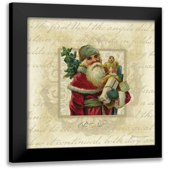 Marrott, Stephanie 12x12 Black Modern Framed Museum Art Print Titled - Pere Noel