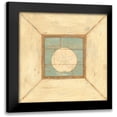 thumbnail image 1 of Marrott, Stephanie 12x12 Black Modern Framed Museum Art Print Titled - Sand Dollars on Blue, 1 of 5
