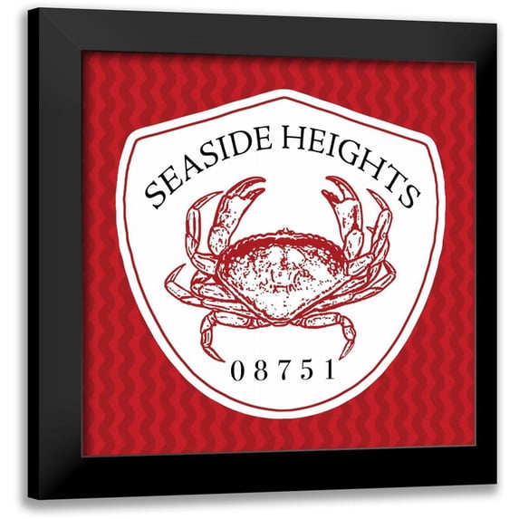 Marrott, Stephanie 12x12 Black Modern Framed Museum Art Print Titled - Seaside Heights II