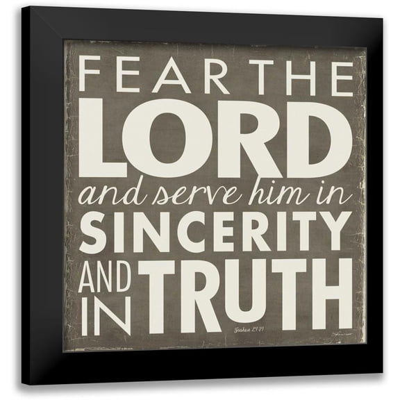 Marrott, Stephanie 12x12 Black Modern Framed Museum Art Print Titled - Serve Him