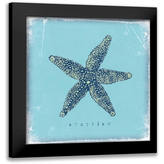 Marrott, Stephanie 12x12 Black Modern Framed Museum Art Print Titled - Starfish