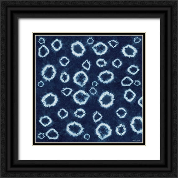 Marrott, Stephanie 12x12 Black Ornate Wood Framed with Double Matting Museum Art Print Titled - Indigo III